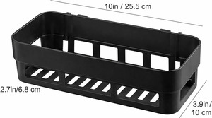 Étagère de salle de bain murale en plastique, support de rangement pour salle de bain, organisateur de douche, porte-savon suspendu - Product Image 3