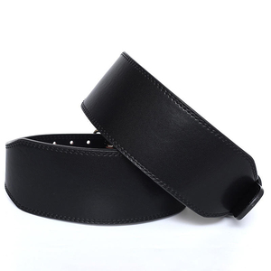 Cinturón de Levantamiento de Pesas de Alta Calidad, Resistente, para Gimnasio y Entrenamiento, de Cuero Vacuno, Transpirable, Antideslizante, con Palanca de Fuerza - Product Image 1