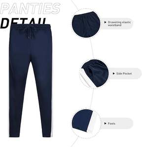 Survêtements décontractés pour hommes, ensemble 2 pièces avec veste et pantalon à fermeture éclair intégrale - Product Image 5
