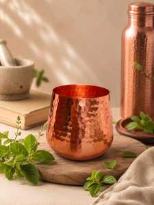 Taza de Cobre Puro Hecha a Mano de Lujo, Diseño Martillado para Moscow Mule, Copa de Cóctel, Taza de Cerveza Metálica, para Restaurante o Bar, con Logotipo Personalizado - Product Image 3