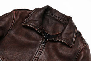 Veste en cuir décontractée pour homme, vêtement de mode pour l'extérieur, fabriquée en cuir de haute qualité pour homme - Product Image 5