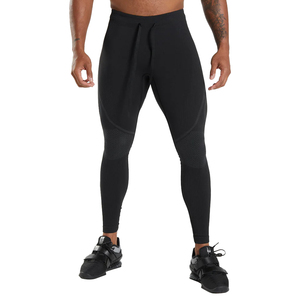 Leggings de sport à taille élastique de haute qualité, séchage rapide, compression, coupe ajustée, pour yoga, entraînement, fitness, gym et course à pied - Product Image 1