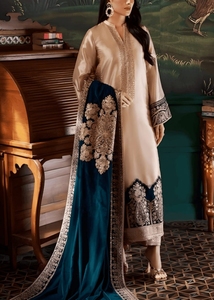 Women's Pink Embroidered Chiffon Kurta Set Bell Sleeve Midi <b>Dress</b> With Dupatta - Product Image 5