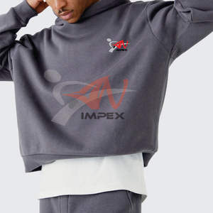 Nouveauté : Ensembles de survêtements 2 pièces de haute qualité à faible MOQ, vente en gros, dernier design, survêtements pour hommes avec logo personnalisé imprimé - Product Image 3