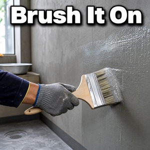 Elastic Waterproof Finish Coating Eco Friendly For Bathroom Kitchen 1K Plaster Cement Surface Wet Area Low VOC <b>Moisture</b> - Product Image 4