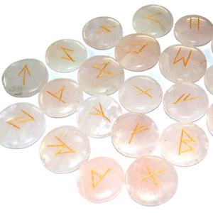 Disque de pierres naturelles en Quartz Rose, livraison gratuite - Product Image 1