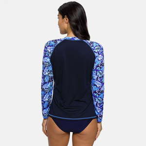 Maillot de bain anti-UV pour femme à manches longues, imprimé numériquement, respirant, avec design personnalisé gratuit - Product Image 3