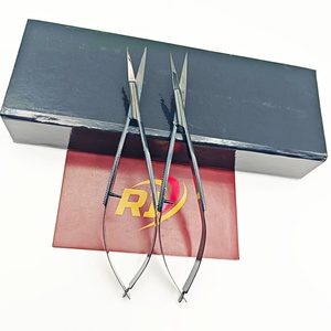 Ciseaux à cuticules russes de haute précision en acier inoxydable, à lame courbée et tranchante, pour droitiers, durables, pour manucure et nail art - Product Image 1