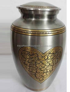 Urnes funéraires en laiton gravées sur mesure, peintes en rouge, pour cendres humaines, meilleure qualité, 10 pouces, fournitures funéraires américaines - Product Image 5