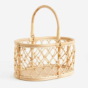 Cestas de mimbre tejidas a mano para picnic, cestas de almacenamiento artesanales, suministros de fábrica - Product Image 2