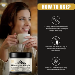 Résine de Shilajit de l'Himalaya 100% authentique OEM avec 87% d'acide fulvique et des oligo-éléments, Shilajit de haute qualité pour hommes et femmes - Product Image 6