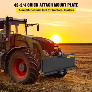 Adaptateur d'attelage rapide Skid Steer avec fixation à 3 points pour remorque et chargeur frontal pour étui - Product Image 2