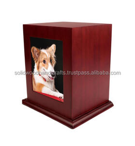 Handmade Funeral Wooden <b>Urn</b> for Pet Ashes Wood Cremation <b>Urns</b> for Cat and <b>Dog</b> Ashes - Product Image 3