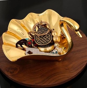 Bandeja de Metal con Forma de Pavo Real para Servir Frutas, Plato Decorativo para Exhibir Joyas, para Aperitivos, Postres, Frutos Secos, Decoración Elegante para Fiestas, Bodas y Hogar - Product Image 3