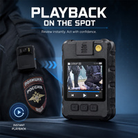 Caméra corporelle portable IP65 pour la patrouille de sécurité en extérieur et l'enregistrement du travail quotidien