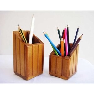 Porte-stylos en bois multi-emplacements, nouveau produit artisanal, organiseur de bureau pour fournitures de bureau, au prix le plus bas - Product Image 1
