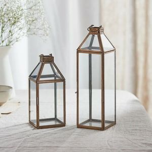 Farol Decorativo de Hierro de Lujo para Sala de Estar, Dormitorio, Patio, Balcón, Elegante Portavelas y Accesorios Premium para el Hogar - Product Image 4