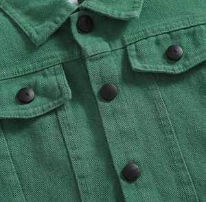 Conjunto de Dos Piezas de Chaqueta de Manga Larga y Pantalones de Mezclilla para Niñas, Estilo Deportivo - Product Image 4