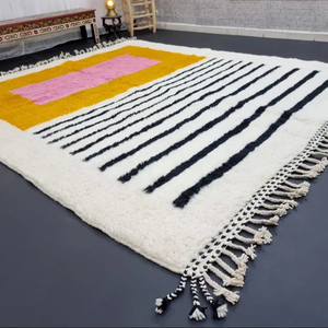 พรมและพรมขนสัตว์8x10ฟุตทอมือหรูหราและสะดวกสบายสำหรับห้องนั่งเล่นและพื้นที่รับประทานอาหารพรมขนาดใหญ่ราคาถูก - Product Image 1