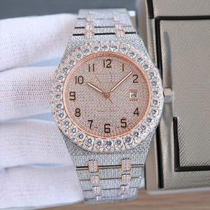 นาฬิกาข้อมือสแตนเลสสตีลหรูหรา ระบบควอตซ์ หน้าปัดกระจก แสดงผลแบบเข็ม กันน้ำ เหมาะสำหรับใส่ในงานธุรกิจและงานสังสรรค์ ขายส่ง - Product Image 5