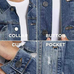 Veste d'hiver côtelée pour homme, sur mesure, en jean, modèle tendance, prix abordable, best-seller - Product Image 6