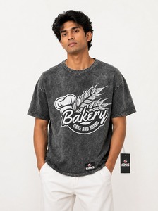 Camiseta de hombre con lavado ácido de fabricación profesional en venta, longitud regular, teñida lisa, ropa casual para hombre, camiseta con lavado ácido. - Product Image 1