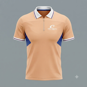 เสื้อเชิ้ตผู้ชายคุณภาพพรีเมียมราคาถูก ผ้าโพลีเอสเตอร์/คอตตอนถัก ระบายอากาศได้ดี ทรงปกติ แขนสั้น - Product Image 5