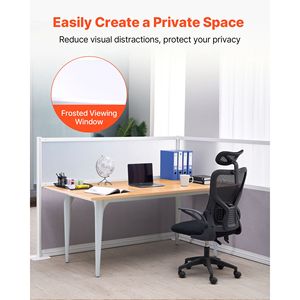 Confezione da 2 Divisori per Ufficio 183x122 cm, Pannelli Privacy in PET, Partizioni per Postazioni di Lavoro, Acrilico Satinato per Stanze Ospedaliere - Product Image 2