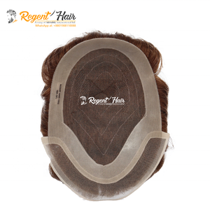 Prix de gros 100% Remy cheveux indiens toupet pour femmes 8 pouces peau fine PU avant fabrication directe en usine au Bangladesh - Product Image 4