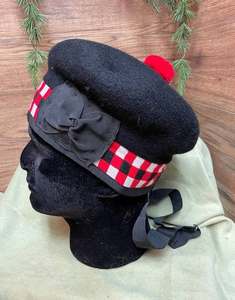 Casquette Balmoral écossaise traditionnelle 100 % laine, béret ajustable pour événements cérémoniels des Highlands - Product Image 1