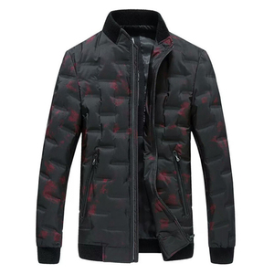 <b>Men</b>’s Slim Fit Quilted Bomber <b>Jacket</b> <b>Lightweight</b> Puffer Style Windproof Nylon Zip <b>Jacket</b> Streetwear Casual Winter Wholesale - Product Image 4
