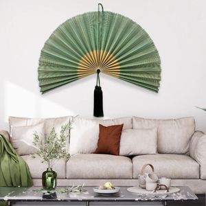 Decoración de Pared con Abanico de Bambú Estilo Boho, Adorno Tejido para Colgar en la Pared Estilo Verano, Abanico de Bambú para Cabecera, Regalo de Arte Natural para Pared - Product Image 5