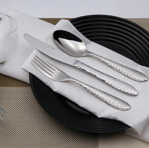 Classic Stainless Steel Cutlery <b>Set</b> <b>Mirror</b> Polish Teardrop Handle Flatware Wedding Utensils - Product Image 6