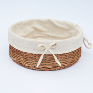 Juego de Cestas Redondas de Mimbre Natural con Forro de Lona Premium – Cesta de Almacenamiento Multiusos para Decoración de Estilo Vintage Vietnam - Product Image 5
