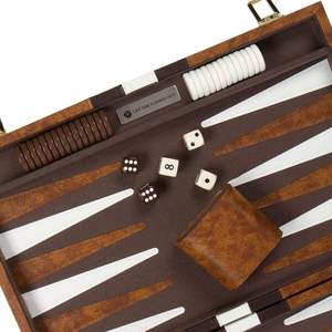 Roll up Travel PU Leather <b>Backgammon</b> Portable Wedding Gift Travel <b>Backgammon</b> <b>Set</b> Roll-up Suede <b>Backgammon</b> - Product Image 4