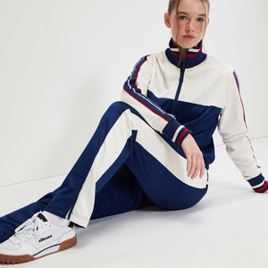 Women 2 Piece Retro Tracksuit Set <b>Zip</b> <b>Up</b> <b>Jacket</b> and Slim Flare Pants Contrast Stripe Sport Outfit - Product Image 5