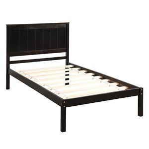 Letto a piattaforma doppio Espresso con testiera e supporto a doghe in legno, non necessita di rete a molle (Vecchio SKU WF191418AAP) - Product Image 6