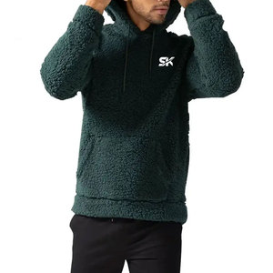Sudadera con capucha de piel para hombre, fabricada en Pakistán, color granate, con logo impreso personalizado, estilo casual. - Product Image 1