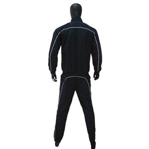 Conjunto Deportivo de Dos Piezas con Capucha y Logotipo Personalizado para Hombre, Poliéster/Algodón, Ligero, Cortavientos, Informal, para Otoño - Product Image 1