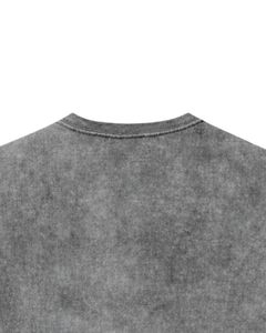 T-shirt graphique anime gris pour homme, en coton, coupe oversize, streetwear, imprimé, délavé vintage, décontracté, avec logo personnalisé, fabricant OEM, fournisseur - Product Image 3