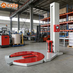 M Tipi Döner Tablalı Otomatik Palet Streç Film Sarma Makinesi, El Transpaleti İçin Kullanılır - Product Image 1