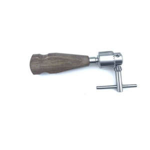 Premium Orthopedic Manual <b>Hand</b> <b>Drill</b> with Ergonomic Wood Handle Stainless Steel Cannulated Surgical Instrument Multifunctional - Product Image 4