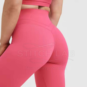Leggings de maternité pour femmes, pantalons de yoga pour la grossesse, collants de grossesse à taille haute, extensibles dans les quatre sens, motif écossais, logo personnalisé, vente en gros - Product Image 6
