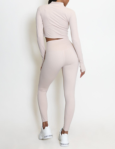 Women 3 Piece Yoga Set Black V Neck Crop <b>Top</b> Mid Waist Wide Leg Ruched Butt Pants Full Length Breathable Stretch Fitness Wear - Product Image 3