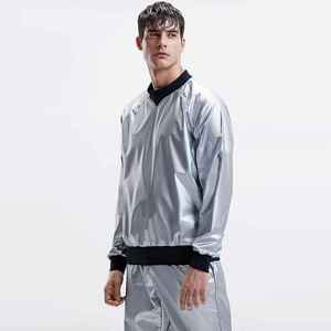Combinaison de sauna pour homme et femme, vêtements de sport pour entraînement complet du corps, améliorant la sudation, avec poches - Product Image 4