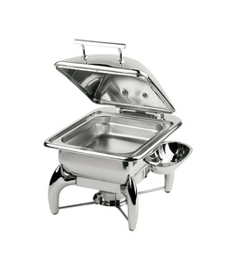 Plat de service en métal pour buffet, chauffe-plats en acier inoxydable, équipement de restauration, vaisselle pour hôtels et restaurants - Product Image 4