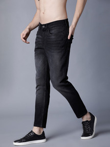 Jean en denim décontracté pour homme, coupe ample, éco-responsable, jambe large, déchiré, logo personnalisé, vente en gros, haute qualité - Product Image 3
