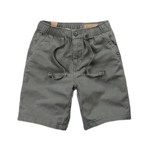 PT394 été classique Shorts hommes petit élastique basique solide Shorts respirant lavé Cargo Shorts pour hommes - Product Image 6