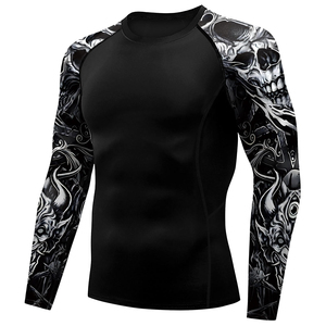 High Quality <b>Compression</b> <b>Shirt</b> Rash Guard Fitness Workout <b>Shirt</b> <b>for</b> <b>Men</b> Women Gym Running Training - Product Image 3