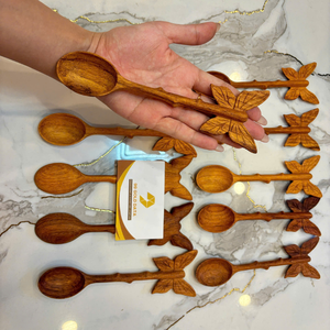 Cuillère en bois du Vietnam pour décorations sur le thème de la horticulture et fournitures de cuisine professionnelles pour chefs de 99 Gold Data - Product Image 4